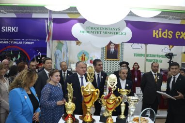 About 15 countries are represented at the first international exhibition-fair Kids Expo in Ashgabat