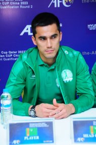 Photo report: Press conference of the national teams of Turkmenistan and Sri Lanka before the qualifying match of the World Cup 2022