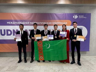 Türkmen talyplary Moskwada geçirilen halkara matematika olimpiadasynda 6 altyn, 10 kümüş we 4 bürünç medala mynasyp boldular