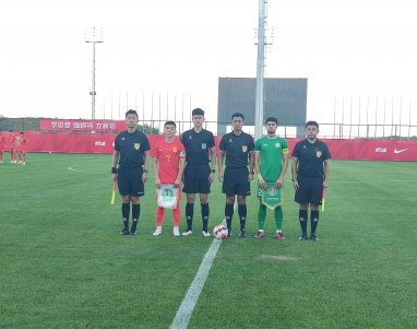The youth team of Turkmenistan beat peers from China in a friendly match
