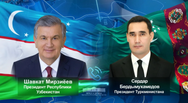 Президент Узбекистана поздравил Сердара Бердымухамедова с наступающим Новым годом