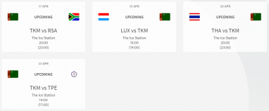 Стали известны даты и время начала матчей сборной Туркменистана на ЧМ-2023 по хоккею в ЮАР