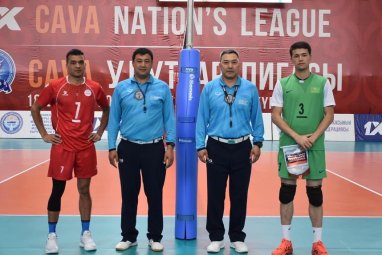 Сборная Туркменистана по волейболу обыграла Непал на Кубке наций CAVA-2023
