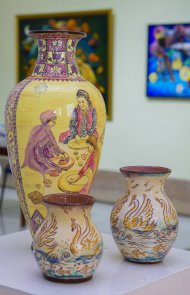 An exhibition of artists from Iran and Turkmenistan has opened in Ashgabat