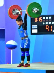 Фоторепортаж: В Ашхабаде завершился открытый чемпионат Туркменистана по тяжелой атлетике