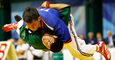 Туркменские борцы на поясах завоевали 11 медалей на чемпионате мира в Казахстане