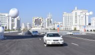 Photoreport: Ashgabat decorated a complex of new road and transport infrastructure with a monument 