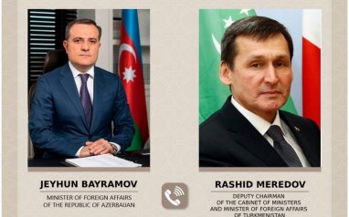 Telephone conversation between the heads of the Foreign Ministries of Turkmenistan and Azerbaijan