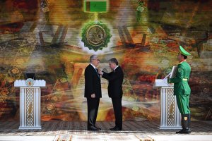 President of Kazakhstan awarded jubilee medal of Turkmenistan in honor of 300th anniversary of Magtymguly