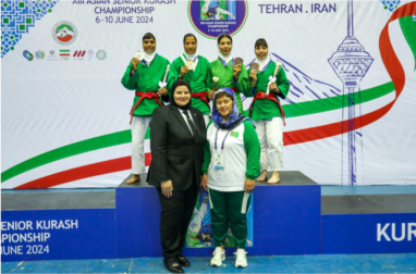 The Turkmenistan national team won 11 medals at the Asian Kurash Championship