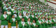 Aşgabatda Türkmenistanyň olimpiýa toparyny dabaraly ýagdaýda Parižde geçiriljek Olimpiýa oýunlaryna ugratdylar