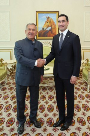 Türkmenistanyň Prezidenti Tatarystanyň Baştutanyny kabul etdi