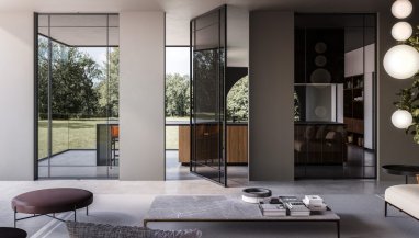 Windows and doors from Italian brands are presented in the Hermitage Home Interiors showroom