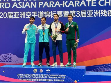 Turkmen karate fighter won bronze at the Asian Championship in China