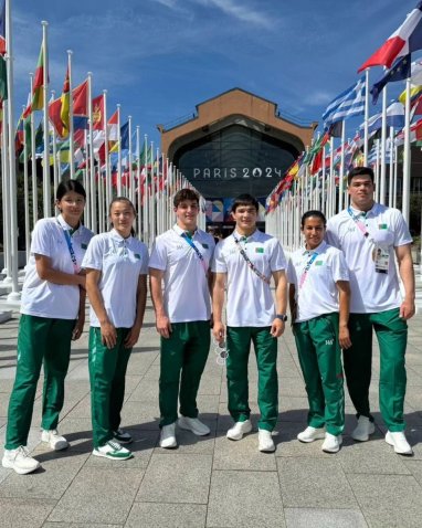 Turkmen athletes took part in the closing ceremony of the 2024 Olympics in Paris