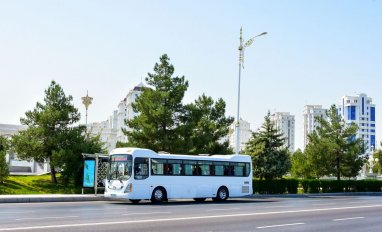 В Ашхабаде внесены изменения в маршрут городского автобуса №68