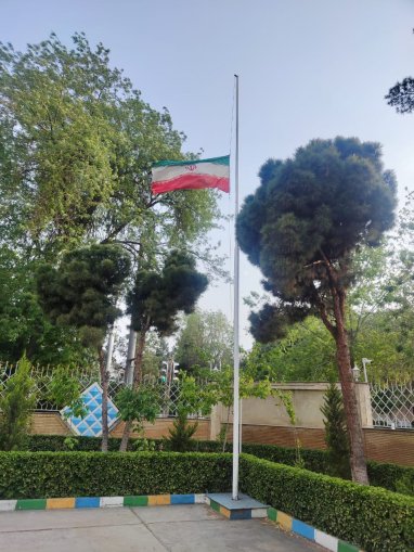 A memorial book was opened at the Iranian Embassy in Ashgabat on the occasion of the tragedy in the port of Bandar Abbas