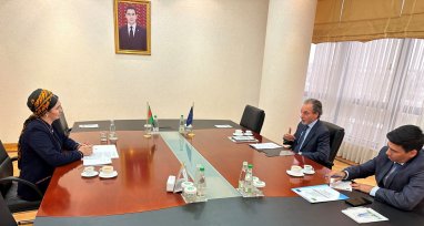 A meeting with the Ambassador of the European Union in Ashgabat was held at the Ministry of Foreign Affairs of Turkmenistan