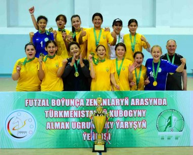 Команда «Алтын тач» стала обладателем Кубка Туркменистана по футзалу среди женщин
