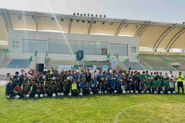 Children's football festival was held in Turkmenabat