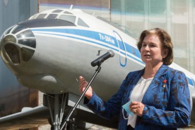 The world's first female cosmonaut Valentina Tereshkova celebrates her birthday