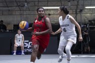 Фоторепортаж с матчей женской сборной Туркменистана в отборе на Кубок Азии по баскетболу 3x3 в Сингапуре