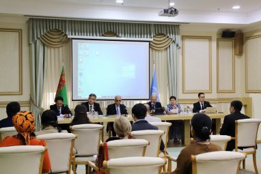 The “South-South” forum was held in the UN building in Ashgabat