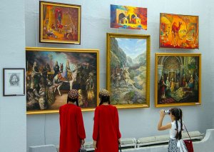The winners of the competitive exhibition dedicated to the 300th anniversary of Magtymguly Fragi were awarded in Ashgabat