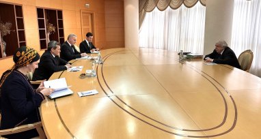 Türkmenistan Dışişleri Bakanlığı'nda, Rusya'nın TASS haber ajansıyla bir toplantı yapıldı