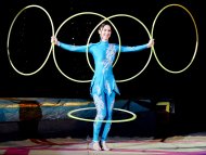 Фоторепортаж: Государственный цирк Туркменистана подготовил новогоднюю программу