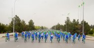 Mass bike ride held In Turkmenistan on World Health Day