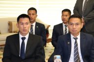 Photo report: Meeting of representatives of the national teams of Turkmenistan and DPR Korea before the match of WCQ 2022