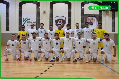 The Turkmenistan futsal team beat the UAE team in a friendly match