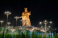 Monument to Magtymguly Fragi in Ashgabat