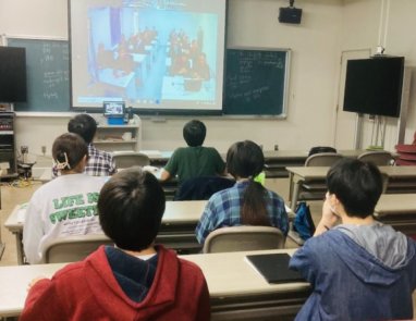 Students of Dovletmammet Azadi Turkmen National Institute of World Languages talked with Japanese students learning the Turkmen language