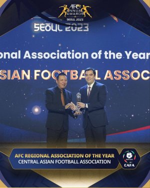 Football Association of Central Asia is recognized as the best in the region for the second year in a row