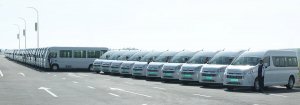 Президент Туркменистана подарил Марыйскому велаяту около 200 современных автобусов