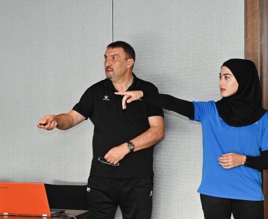 Turkmen referees took part in a seminar for elite futsal referees