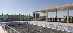 The foundation of a new gas compressor station was laid in Mary velayat of Turkmenistan