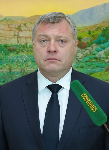 President Serdar Berdimuhamedov received the Governor of the Astrakhan region Igor Babushkin