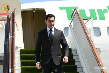 The President of Turkmenistan returned to Ashgabat after completing his working visit to Moscow