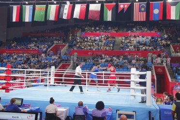 Shukur Ovezov reached the second round at the world qualifying boxing tournament in Bangkok