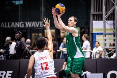 Сборная Туркменистана обыграла команду Королевства Тонга в матче отбора Кубка Азии по баскетболу 3х3