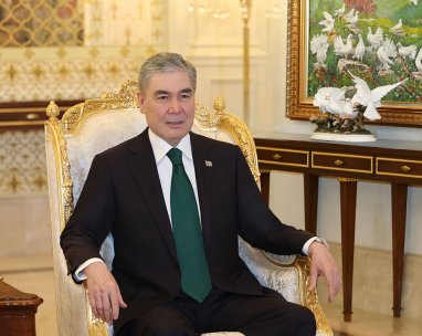 Gurbangulı Berdimuhamedov, Rönesans Holding'in başkanı Erman Ilıcak ile görüştü