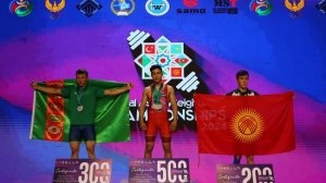 Turkmen weightlifters won 13 medals at the Central Asian Youth Open Championships