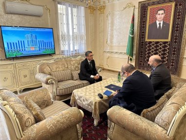 The Ambassador of Turkmenistan to Armenia met with the Vice-Rector of Yerevan State University