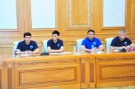 Photo report: Meeting of representatives of FC Altyn Asyr and FC Khujand before of the 2019 AFC Cup match
