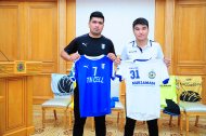Photo report: Meeting of representatives of FC Altyn Asyr and FC Dordoi before of the 2019 AFC Cup match