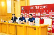 Фоторепортаж: Пресс-конференция «Алтын асыра» и «Худжанда» перед матчем группового раунда Кубка АФК-2019