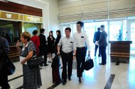 Фоторепортаж: Встреча самолёта «Туркменских авиалиний», совершившего рейс по маршруту Ашхабад-Токио-Ашхабад  